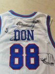 Maillot de Basket #88 Don Pistons M&N Blanc